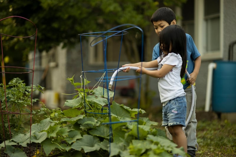 Kids gardening